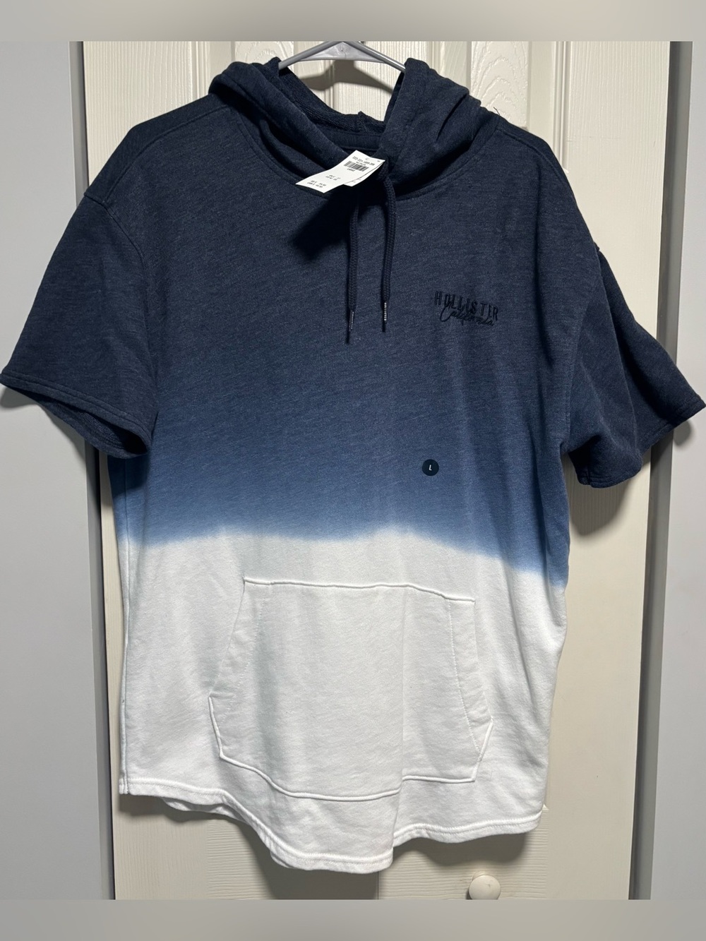 NWT Hollister Ombré Short-Sleeved Pullover Hoodie